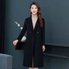 批发羊毛大衣女中长款修身羊毛呢子大衣毛呢<b class='q'>中老年</b>外套秋冬