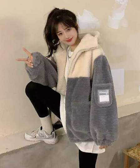 지방 mm 어린 양 플리스 면 옷 면 의류 여성 2026 년 새로운 디자인 센스 작은 대중 겨울 두꺼운 재킷 트렌디 ins