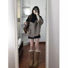 批发毛呢子<b class='q'>大衣</b>女短款冬季新款2026韩版高级感毛呢<b class='q'>外套</b>加厚