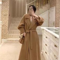 批发<b class='q'>孕妇装</b>新年红色毛呢大衣女小个子2024秋冬新款宽松高级感毛呢外套