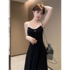 批发胖妹妹新品时尚吊带裙2026休闲外穿条纹长裙修身显瘦<b class='q'>连衣裙</b>上衣