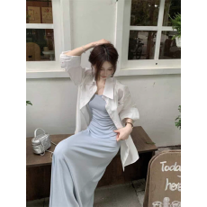 批发春夏女装多巴胺穿搭盐系轻熟法式气质高级感辣妹吊带<b class='q'>连衣裙</b>子