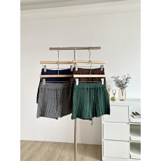 批发针织打底裤女<b class='q'>秋</b>季2025新款韩版休闲百搭居家短裤松紧腰弹力阔腿裤