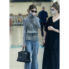 批发2025超火秋装一整套简约百搭松弛感灰色高领<b class='q'>针织</b>背心打底衫女<b class='q'>套装</b>