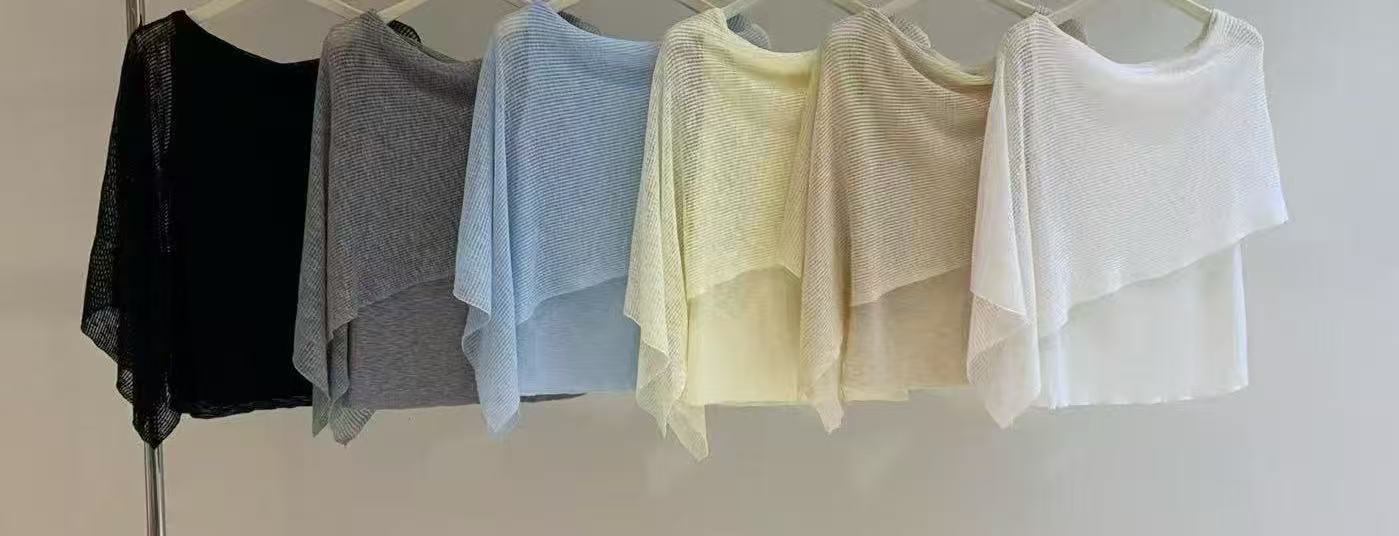 있음 도착 축복 복숭아 추천 여름 새로운 불규칙 홀로우 아웃 고급 센스 페이크 레이어드 얇은 니트 맨위