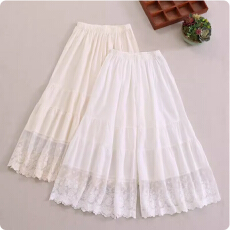 批发薄透不可单穿春夏日系蕾丝花边<b class='q'>打底裤</b>宽松百搭多层拼接内搭阔腿裤