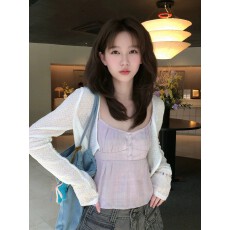 批发针织防晒开衫女薄款小披肩夏季配裙子短款坎肩吊带裙外搭<b class='q'>罩衫</b>