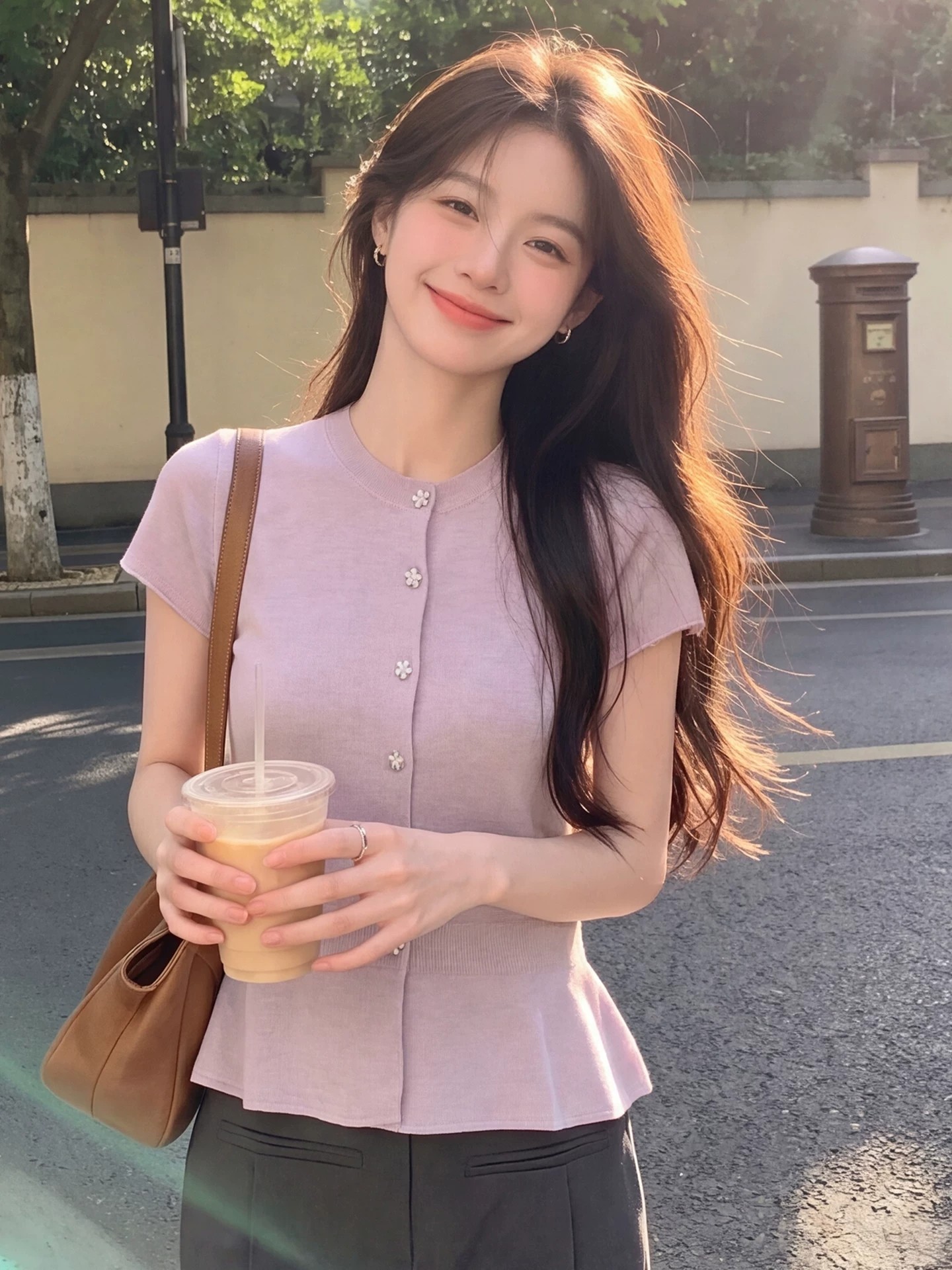 반팔 여성 티셔츠 2026 새로운 초여름 고유 한 아름다운 자이언트 잘 생긴 작은 대중 디자인 센스 아름다운 긍정적 인 어깨 작은 맨위