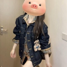 批发韩系chic复古港味小个子牛仔外套女2025<b class='q'>春</b>季新款宽松百搭夹克上衣