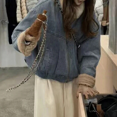 批发<b class='q'>运动</b>休闲通勤风长袖棉服2025时尚<b class='q'>气质</b>小个子韩版显瘦百搭潮流外套