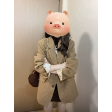 批发超好看西装毛呢外套女2025<b class='q'>秋</b>冬赫本风高级感短款呢子大衣气质上衣