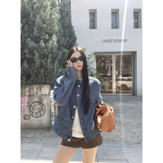 批发红人馆牛仔外套女款秋季2025新款小香风巨好看的蓝色休闲美式上衣