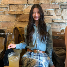 批发TOROON Oynn同款拉夫紫标浅蓝长袖<b class='q'>牛仔</b><b class='q'>衬衫</b>