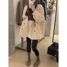 批发今年流行的深秋羊羔毛外套女2025秋冬季<b class='q'>新款</b>爆款独特超好看羊羔绒