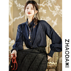 批发2026年春<b class='q'>牛仔</b>法式<b class='q'>衬衫</b>100.<b class='q'>牛仔</b>棉 版型太绝.挺阔有型