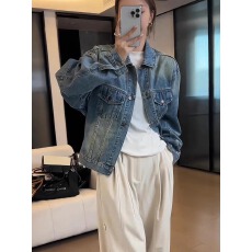 批发复古水洗<b class='q'>牛仔</b>外套<b class='q'>女</b>春秋薄款设计感小众2025新款宽松夹克短款上衣