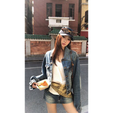 批发红人馆牛仔外套女2026新款今年流行爆款春季蓝色韩系超火减龄上衣