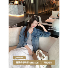 批发复古蓝色休闲长袖牛仔外套短款女<b class='q'>秋</b>季2026新款设计感小众