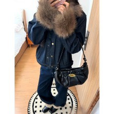 批发韩版高级感超好看加厚保暖<b class='q'>牛仔</b>短外套小个子时尚气质感上衣26冬