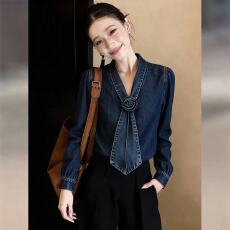 批发独特漂亮超好看上衣女2026春秋新款法式设计感小众时尚女装