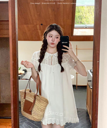 양 작은 볼륨 4 23 10 00 켜기 새로운 시작 중 즐기십시오 85 접기 라미 주간 실크 miu 부서 드레스