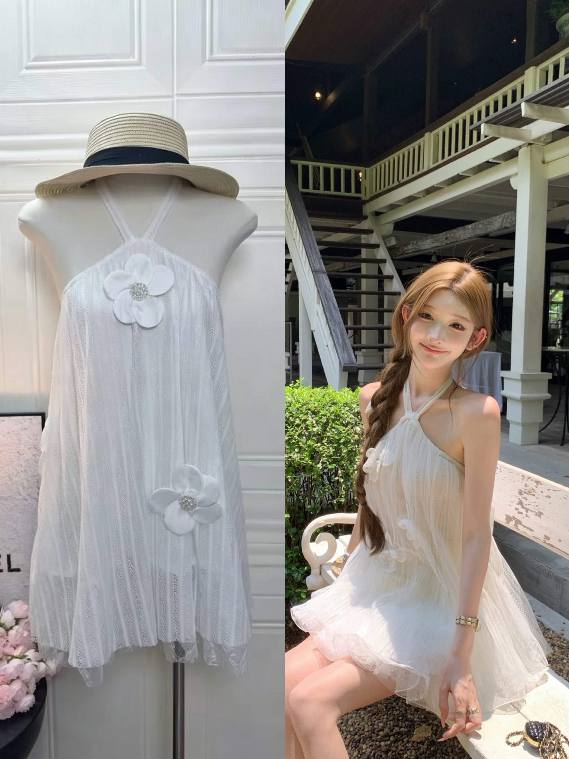 늦게 우산 우산 26 ss 무거운 꽃잎 화이트 캄파넬라 세과 행침 목 망사 꽃 맨위 파란색 주간 실크 라이 경기 서울 긴 바지