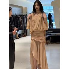 批发法式名媛休闲<b class='q'>雪纺</b>套装裙女2026新款流苏飘带短款衬衫半身裙两件套