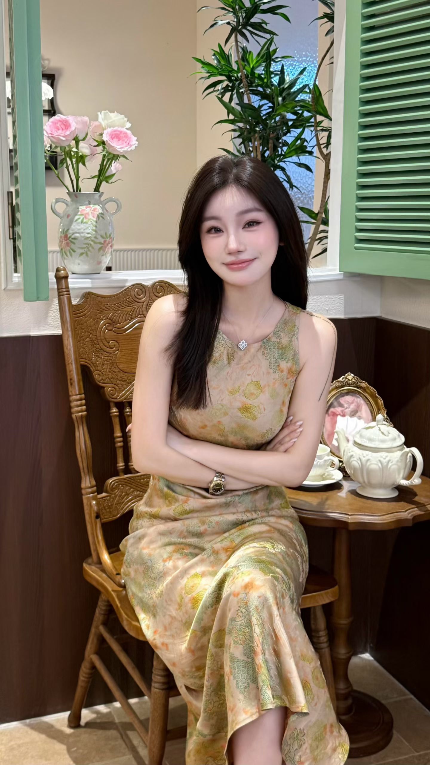 프랑스식 고급 센스 꽃무늬 민소매 여성 드레스 2026 여름 허리 수축 빛 요리 한 품격 우아함 휴가 바람 롱 스커트