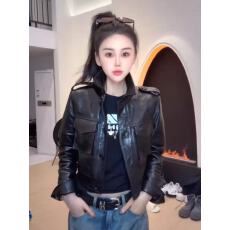 批发2026<b class='q'>新款</b>网红同款皮衣女绵羊皮pu皮机车拉链皮<b class='q'>夹克</b>油蜡皮外套潮