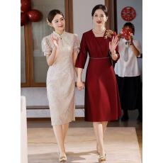 批发喜婆婆婚宴装2025<b class='q'>新款</b>妈妈订婚礼服高贵年轻超好看气质显瘦<b class='q'>旗袍</b>裙