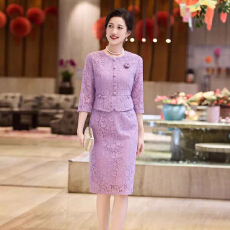 批发结婚喜服妈妈装礼服平时可穿喜婆婆婚宴2026新中式假两件旗袍裙