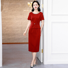 批发年轻洋气喜妈妈婚宴礼服2026新款喜婆婆婚宴装轻奢高级感结婚喜服