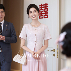 批发高端喜婆婆婚宴礼服裙年轻妈妈日常聚会可穿轻奢小香风连衣裙女夏