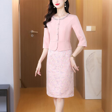 批发五一喜婆婆婚宴装<b class='q'>套装</b>平时可穿2026春假两件<b class='q'>妈妈</b>婚宴礼服高贵年轻