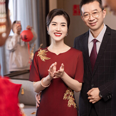 批发喜婆婆婚宴装2026新款婚礼妈妈礼服小个子连衣裙
