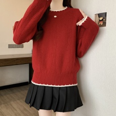 批发实拍针织衫女2025新款秋冬<b class='q'>百搭</b>内搭上衣长袖套头休闲圆领毛衣