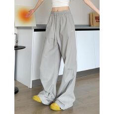 批发美式慵懒工装裤女春夏新款小个子宽松冲锋登山装速干松弛感运动裤