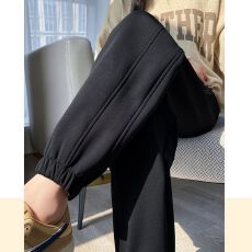 批发加绒/不加绒】加大码运动<b class='q'>裤</b>女秋冬季宽松束脚休闲<b class='q'>裤</b>保暖<b class='q'>哈伦</b>卫<b class='q'>裤</b>