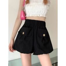 批发南瓜灯笼<b class='q'>短裤</b>女春夏季外穿2025新款松紧高腰宽松小个子<b class='q'>休闲</b>蓬蓬裤