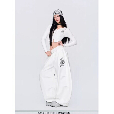 批发街舞潮牌黑色香蕉裤女美式嘻哈hiphop速干运动裤爵士jzza<b class='q'>休闲裤</b>潮