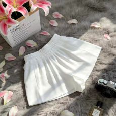 批发高腰显瘦花苞运动<b class='q'>蕾丝</b><b class='q'>短裤</b>女夏季小个子蓬蓬热裤松紧腰a字阔腿裤