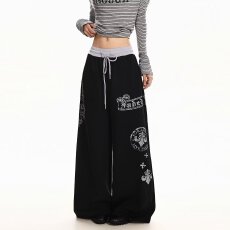 批发2026美式春季运动卫裤<b class='q'>男士</b>健身<b class='q'>休闲</b>宽松<b class='q'>长裤</b>棉质训练印花束脚<b class='q'>长裤</b>