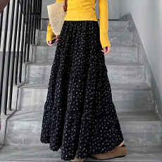 批发2026新款开春韩系一整套ootd穿搭裙子女春季斜肩上衣碎花长裙套装