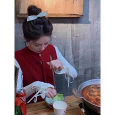 批发小香风红色针织衫马甲背心女秋冬季<b class='q'>修身</b>短款上衣内搭打底叠穿毛衣