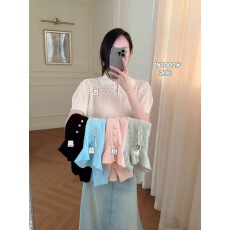 批发<b class='q'>polo</b>领针织<b class='q'>衫</b>短袖t恤女士2026新款夏季薄款镂空设计感上衣
