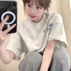 批发重磅纯棉短袖t恤男女生ins欧美<b class='q'>情侣</b><b class='q'>体恤</b>嘻哈风圆领打底衫上衣<b class='q'>夏季</b>