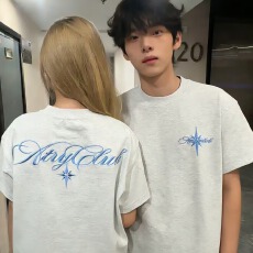 批发短袖t恤男女夏季宽松五分袖<b class='q'>情侣</b><b class='q'>新款</b>网红潮流ins简约纯棉刺绣上衣