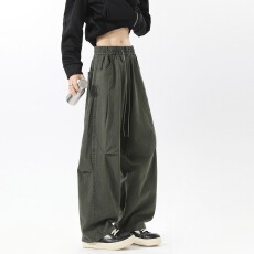 批发直筒休闲<b class='q'>裤</b>子男女春夏新款日系宽松美式潮流高级感<b class='q'>百搭</b>工<b class='q'>装</b>长<b class='q'>裤</b>子