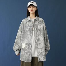 批发美式中性风休闲<b class='q'>衬衫</b>男女春秋潮牌工装外套学生<b class='q'>长袖</b><b class='q'>衬衣</b><b class='q'>情侣</b><b class='q'>薄外套</b>