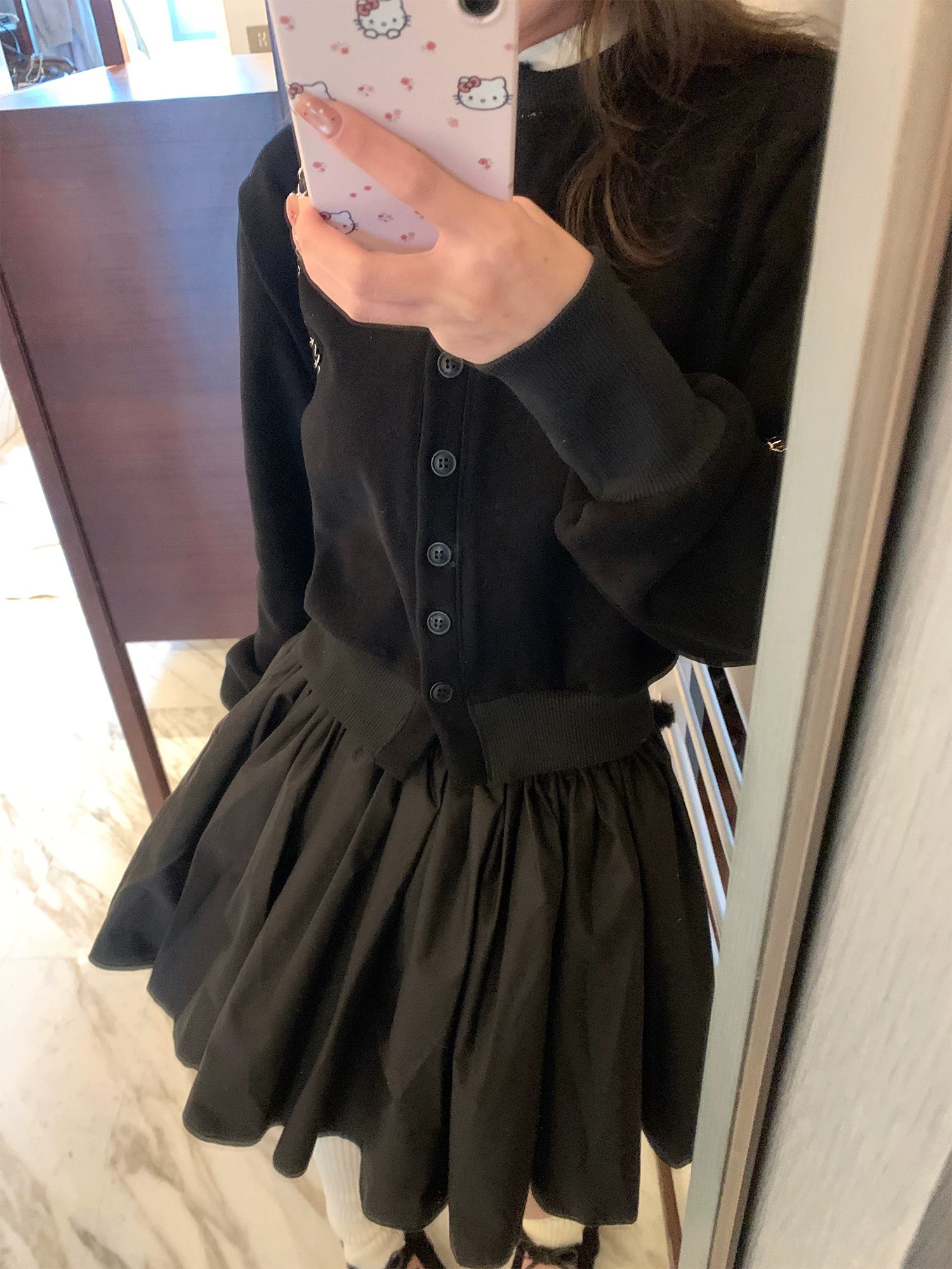 조기 봄 착용 가져 가라. 치마 아이들 2026 에이즈 환자 세트 ootd 착용 가져 가라. 작은 샤넬 스타일 한 부서 고급 센스 부유 한 가족 천 골드